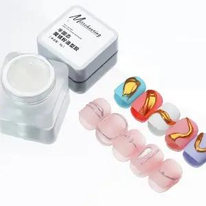 젤 네일 크롬파우더 완벽발색 반고체 매직 미러 파우더 빌더젤 8g 논스와이프 노필 3D 셀프네일 권장