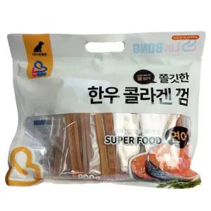 코스트코 러봉 한우 콜라겐 껌 연어 800g 쫄깃한 애견 개껌 100g 8봉 LovBONG