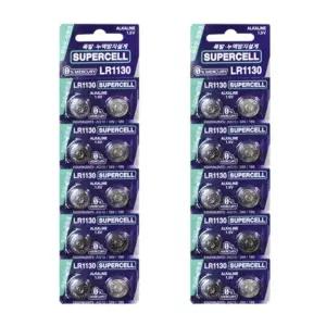 어스본 사운드북 건전지 LR 1130 동전 건전지 20개