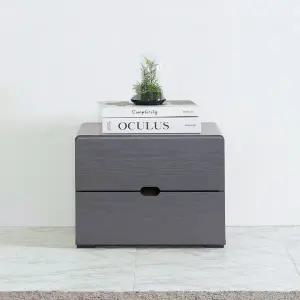 우아미가구 오인 미니 2단 서랍장 그레이