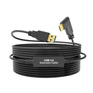 퀘스트 3/퀘스트 2/스팀 액세서리와 호환되는 VR 링크 케이블 32FT, USB 3.0 타입 A-남성-USB C 케이블, 고속 데이터 전송, 가상 현실 헤드셋 게이밍 커넥션 PC(10M)에 적합