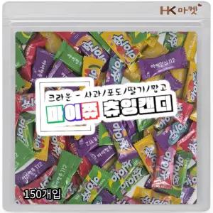 크라운 마이쮸 필로우 사과+포도+딸기+애플망고 4종 혼합 150개입