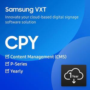 삼성 VXT 클라우드 기반 디지털 사이니지 플레이어, 콘텐츠 관리 솔루션(CMS) - P 시리즈, 1년 구독