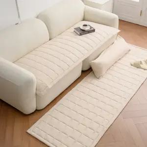 국내제작 소파패드 포근한 사계절 거실패드 소프트워싱 패브릭 파스텔톤 6컬러 간편세탁