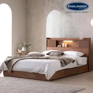 잉글랜더 생드니 템바보드 원목수납침대(NEW E호텔양모라텍스Q)
