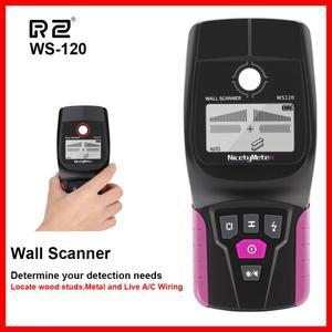 ABR 도매 Nicetymeter RZ120 금속 탐지기 벽 스캐너 PVC 파이프 AC 라이브 케이블 와이어 나무 스터드 찾기 Atos