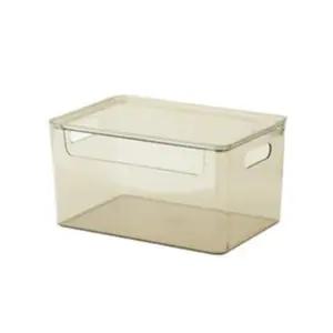 PET 뚜껑있는 펜트리수납함 적층 리빙박스 (중) 팬트리정리함 옷수납정리함