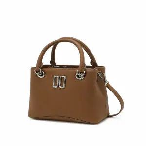 [닥스핸드백] DCBA5F310 [BLOOM] 브라운 DD로고 소가죽 스몰 토트백