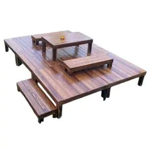 아파트 평상 마루 나무평상 정자 방부목 데크 조립식