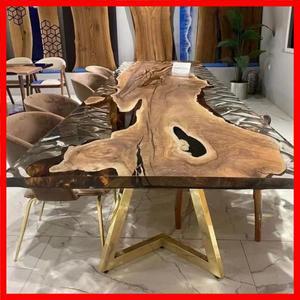 견고한 호두나무 에폭시 레진 슬래브 리버 다이닝 테이블 상판 (레스토랑 또는 주방용)