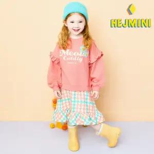 [헤이미니] 스마일플라워체크원피스