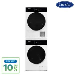 [으뜸효율] 캐리어 모드비 타워형 건조기 MDIB10WEI1 10kg + 세탁기 MWFB12WEI1 12kg 세탁기건조기세트