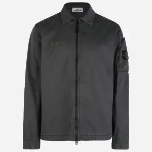 스톤아일랜드 5F 1200003 S0004 V0165 와펜 스트레치 셔츠 자켓 차콜 그레이