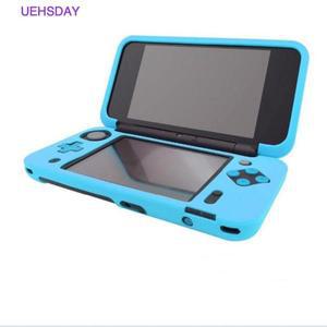 UEHSDAY-닌텐도 뉴 2DS XL 실리콘 케이스, 보호 커버 스킨, 닌텐도 LL-블루용
