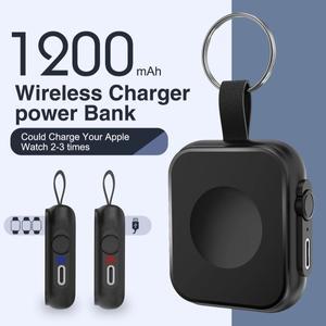 마그네틱 시계 무선 충전기 보조배터리 (애플워치 시리즈10, 9, 8용) 도크 어댑터 휴대용 (아이워치 울트