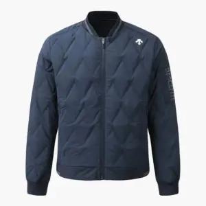 데상트골프패딩 KQF DP42MFDJO7-DBLG 남성 블루종 튜브 패딩 Dark Blue