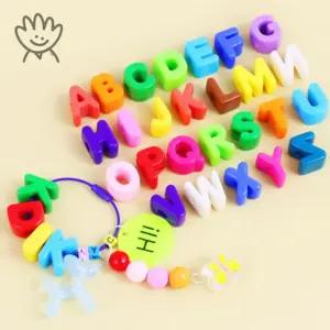 영어대문자 이니셜 구슬비즈 비비드칼라 1봉 26종택1 공예재료 커머스픽101