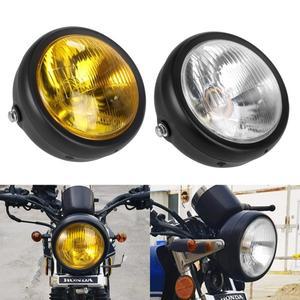 레트로 렌즈 오토바이 라운드 수정된 전면 헤드라이트는 CG125 GN125에 최적합니다.