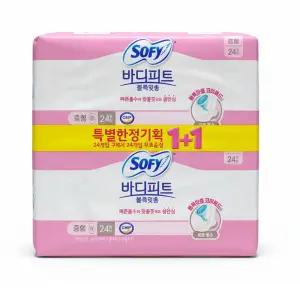 소피 바디피트 볼록맞춤 생리대 중형 24+24매(48매)