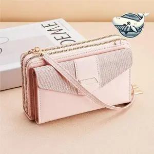 [콩심팥심]스타일리시한 2단 지퍼 장지갑 수납력 핸드백형