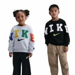 나이키키즈 (105-130) 3-7세 A254SW168P 클럽FLC엠보 맨투맨 티셔츠 유아동 기모 플레이키즈프로MKD