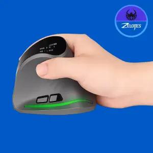 젤로테스 버티컬 무선 블루투스 마우스 손복보호 인체공학 충전형 OLED F35C