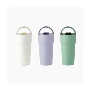 락앤락 각인텀블러 세라믹 메트로 카페 탑핸들 손잡이 빨대 머그 밀폐 텀블러 900ml