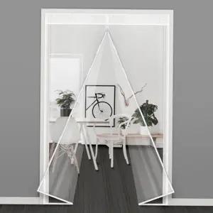 방문 방풍 비닐 특대형 외풍 투명 현관 방풍 비닐 겨울 문풍지