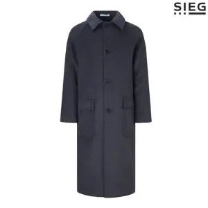 [갤러리아] 지이크 FW 그레이 캐시미어 혼방 세미오버핏 발마칸 롱코트 PFH7064