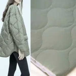 나일론 패딩 솜누비 가벼운 솜누빔원단 물결항아리 그린그레이 패딩원단