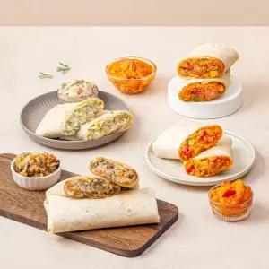 보꼬네 맛있는 간편식 토핑 가득 냉동 브리또 8개 125g 불고기 + 로제치킨 + 버섯크림 + 슈퍼슈프림)