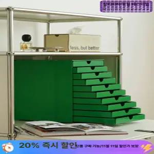 이노스 블루 수납장 매트실버 아이보리색 캐비닛 철제 바구니 슬롯 서류 유에스엠 모듈 서랍장