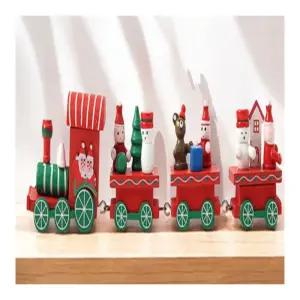 홍익 크리스마스 원목 기차 크리스마스 데코