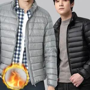 남성 경량 패딩 초경량 스탠드넥 근무복 남자 경량 패딩 작업복 방한 다운 겨울