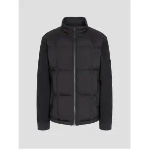 [빈폴멘] 니트소매 구스 미들 다운  블랙 (BC4X38O065)