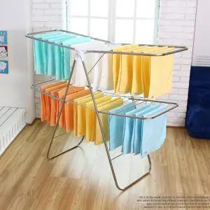 Y형 빨래 건조대 2단