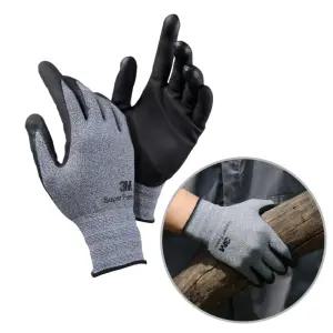 3M 코팅장갑 5켤레 슈퍼폼 터치장갑 윈터 장갑 NBR 기모 작업용 방한장갑