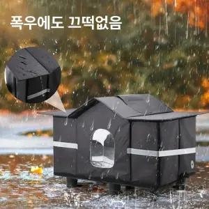 길고양이 겨울집 고양이 집 야외 하우스 텐트 사계절