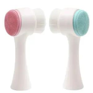 듀얼 브러시 실리콘 피지 세안브러쉬 블랙헤드 세안솔 클렌징 모공브러쉬 코 미세모