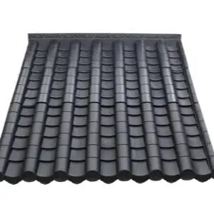 플라스틱 기와 지붕 함석 처마 야외 마루 담장 한옥 한식집