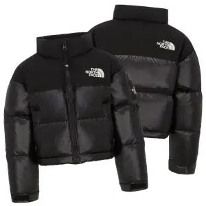 [매장판] 노스페이스 키즈 노벨티 눕시 패딩 다운 자켓 숏 점퍼 리얼 블랙 유광