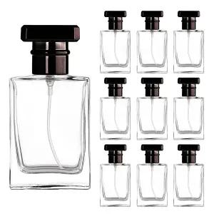 카타니아 퍼퓸 블랙캡 30ml X 10개 향수병 스프레이 스크류타입 공병 용기 유리 DIY