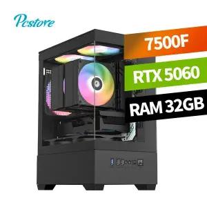 피씨스토어 AMD 베스트 아이온2 게이밍PC 라이젠5 7500F RTX 5060 (32GB, M.2 500GB)