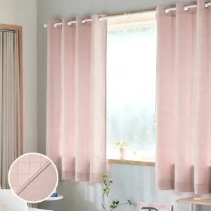 [모던하우스] ON NEW 린넨스타일 3중방한 3도씨커튼 창문형 140x180 1장 핑크 아일렛타입
