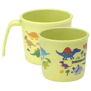 [골드스마일]예쁜 다이노사우루스 베이비컵 230ml 2P 양치컵 물컵 공룡플라스틱컵