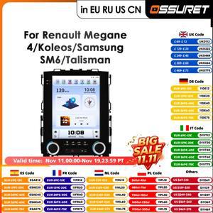 Carplay 안드로이드 자동 라디오 GPS Renault Koleos Megane 4 Samsung SM6 Talisman 2017-2019 멀티미디어