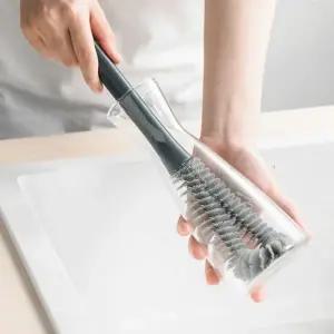 [골드스마일]젖병 텀블러 병 스펀지 2in1 긴 세척솔 손잡이 브러쉬 유리컵