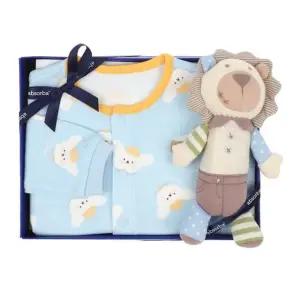 [갤러리아] (압소바출산,백일,돌,유아내의세트)도도내의+레오막대딸랑이세트(A1A-483P8)