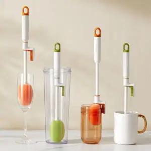 [골드스마일]텀블러 세척솔 브러쉬 스펀지 젖병 컵 설거지 롱