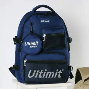 ( )얼티미트 백팩 캐주얼 학생 포켓 가방 네이비